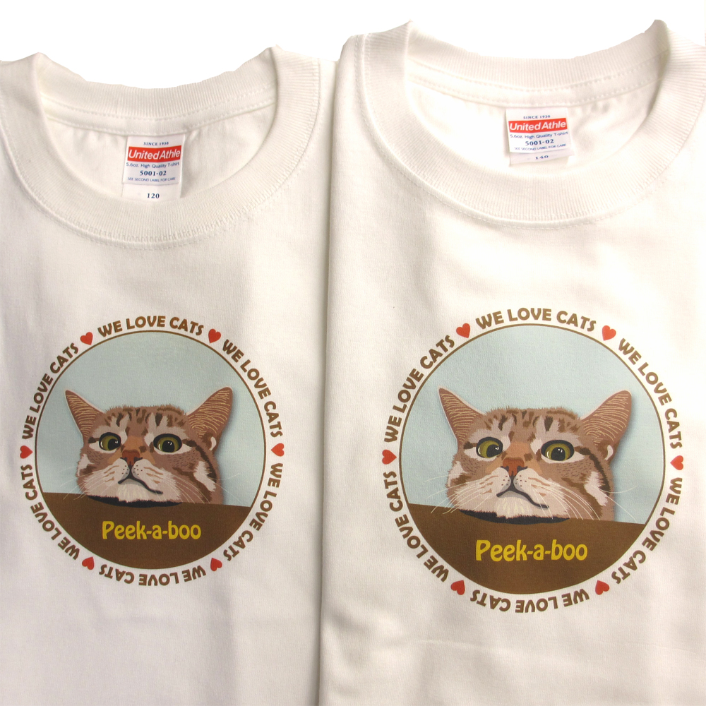 Tシャツのサイズでイラストの大きさも変更してます。